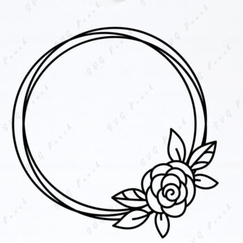 Intra απο ξύλο plywood 3mm-4mm πάχος - Floral στεφάνι  Δίασταση 20x25 cm INTRAFABR-117722077 - Image 3