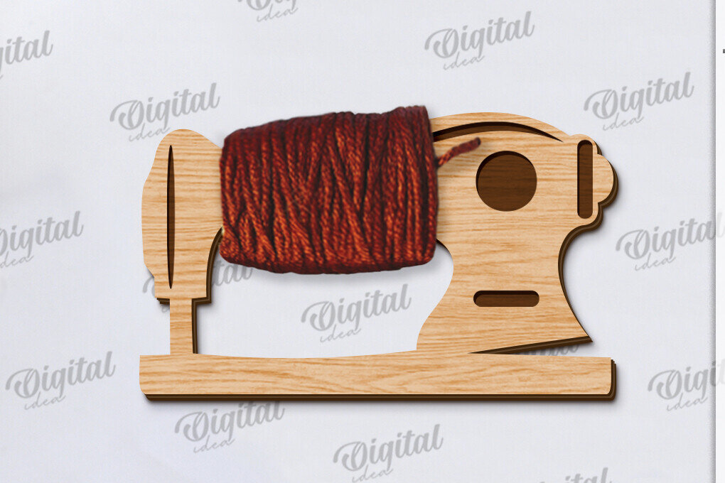 Intra απο ξύλο plywood 3mm-4mm πάχος - Floss Bobbin Cut Laser Δίασταση 30x20 cm INTRAFABR-120428656