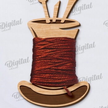 Intra απο ξύλο plywood 3mm-4mm πάχος - Δέσμη κοπής με λέιζερ Floss Bobbins Δίασταση 30x20 cm INTRAFABR-120641765 - Image 8