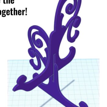 Intra απο ξύλο plywood 3mm-4mm πάχος - Flourish Easel Art Stand και πινακίδα καφέ Δίασταση 30x20 cm INTRAFABR-102487300 - Image 7