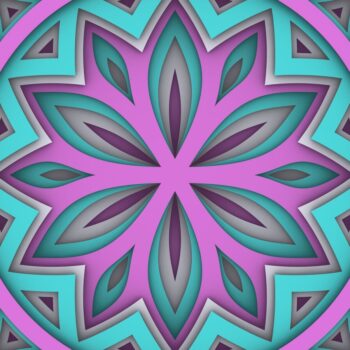 Intra απο ξύλο plywood 3mm-4mm πάχος - Flower 3D Layered Paper Cut, 3D Flower Δίασταση 30x30 cm INTRAFABR-30058994 - Image 9