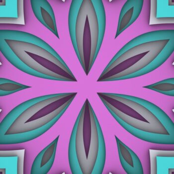 Intra απο ξύλο plywood 3mm-4mm πάχος - Flower 3D Layered Paper Cut, 3D Flower Δίασταση 30x30 cm INTRAFABR-30058994 - Image 10