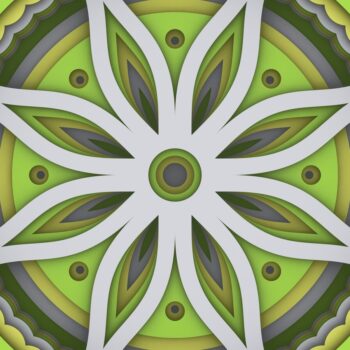 Intra απο ξύλο plywood 3mm-4mm πάχος - Flower 3D Layered Paper Cut, 3D Flower Δίασταση 30x30 cm INTRAFABR-30278472 - Image 9