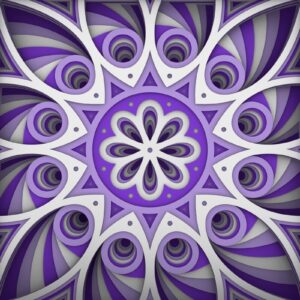 Intra απο ξύλο plywood 3mm-4mm πάχος - Flower 3D Layered Paper Cut, 3D Flower Δίασταση 30x30 cm INTRAFABR-31331878