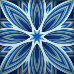 Intra απο ξύλο plywood 3mm-4mm πάχος - Flower 3D Layered Paper Cut, Flower 3D Δίασταση 30x30 cm INTRAFABR-29291094