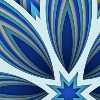 Intra απο ξύλο plywood 3mm-4mm πάχος - Flower 3D Layered Paper Cut, Flower 3D Δίασταση 30x30 cm INTRAFABR-29291094 - Image 7