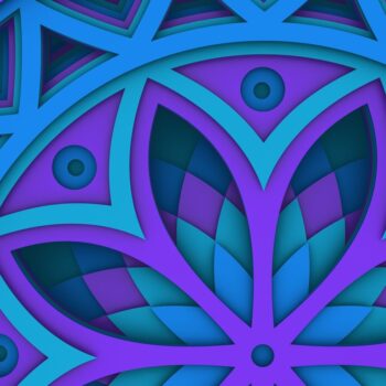 Intra απο ξύλο plywood 3mm-4mm πάχος - Flower 3D Layered Paper Cut, Flower 3D Δίασταση 30x30 cm INTRAFABR-29925144 - Image 7