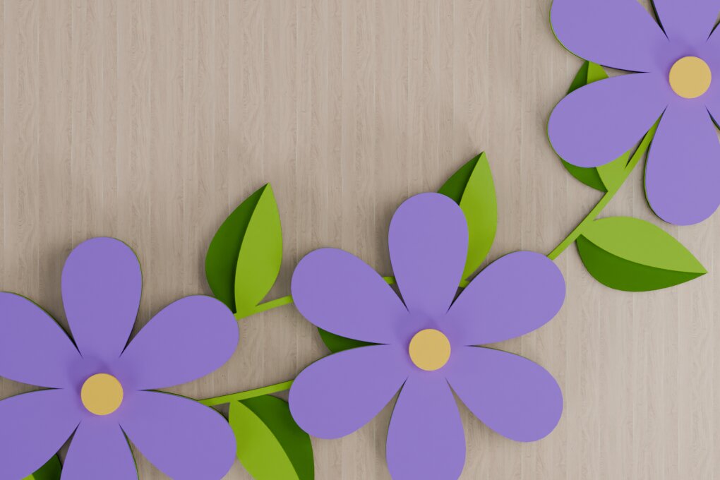 Intra απο ξύλο plywood 3mm-4mm πάχος - Λουλούδι 3d  Χαρτί Δίασταση 20x25 cm INTRAFABR-93888683