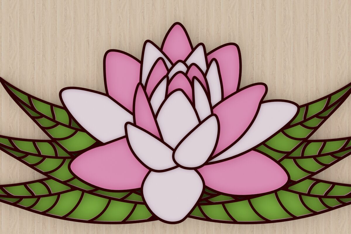 Intra απο ξύλο plywood 3mm-4mm πάχος - Λουλούδι 3d  Χαρτί Δίασταση 20x25 cm INTRAFABR-93953707