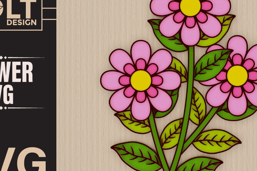 Intra απο ξύλο plywood 3mm-4mm πάχος - Λουλούδι 3d  Χαρτί Δίασταση 20x25 cm INTRAFABR-94201661