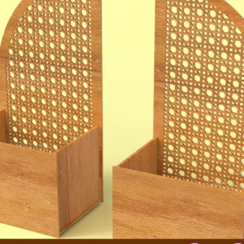 Intra απο ξύλο plywood 3mm-4mm πάχος - Καλάθι λουλουδιών για Δίασταση 20x20 cm INTRAFABR-33486889 - Image 2