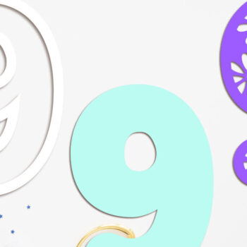 Intra απο ξύλο plywood 3mm-4mm πάχος - Flower Birthday Numbers, Cake Topper  Δίασταση 20x20 cm INTRAFABR-123100204 - Image 2