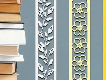 Intra απο ξύλο plywood 3mm-4mm πάχος - Πακέτο  σελιδοδείκτης λουλουδιών Δίασταση 5x20 cm INTRAFABR-90805232 - Image 3