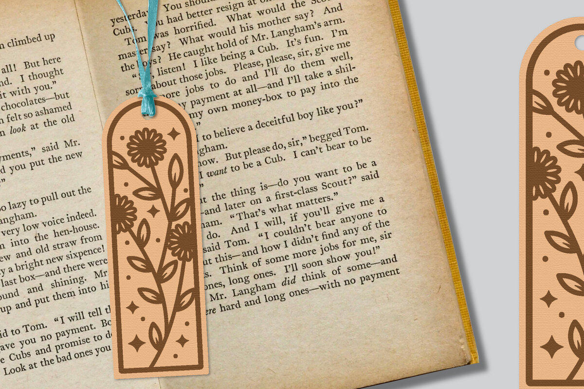 Intra απο ξύλο plywood 3mm-4mm πάχος - Λουλούδι σελιδοδείκτης Lasercut Δίασταση 5x20 cm INTRAFABR-121527937