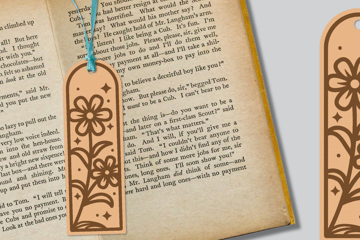 Intra απο ξύλο plywood 3mm-4mm πάχος - Λουλούδι σελιδοδείκτης Lasercut Δίασταση 5x20 cm INTRAFABR-121527865