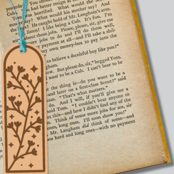 Intra απο ξύλο plywood 3mm-4mm πάχος - Λουλούδι σελιδοδείκτης Lasercut Δίασταση 5x20 cm INTRAFABR-121527874 - Image 1