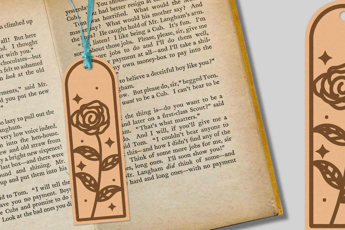 Intra απο ξύλο plywood 3mm-4mm πάχος - Λουλούδι σελιδοδείκτης Lasercut Δίασταση 5x20 cm INTRAFABR-121527883