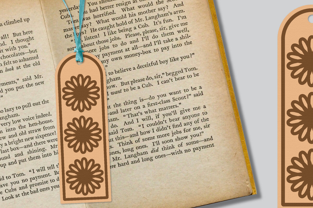 Intra απο ξύλο plywood 3mm-4mm πάχος - Λουλούδι σελιδοδείκτης Lasercut Δίασταση 5x20 cm INTRAFABR-121527901