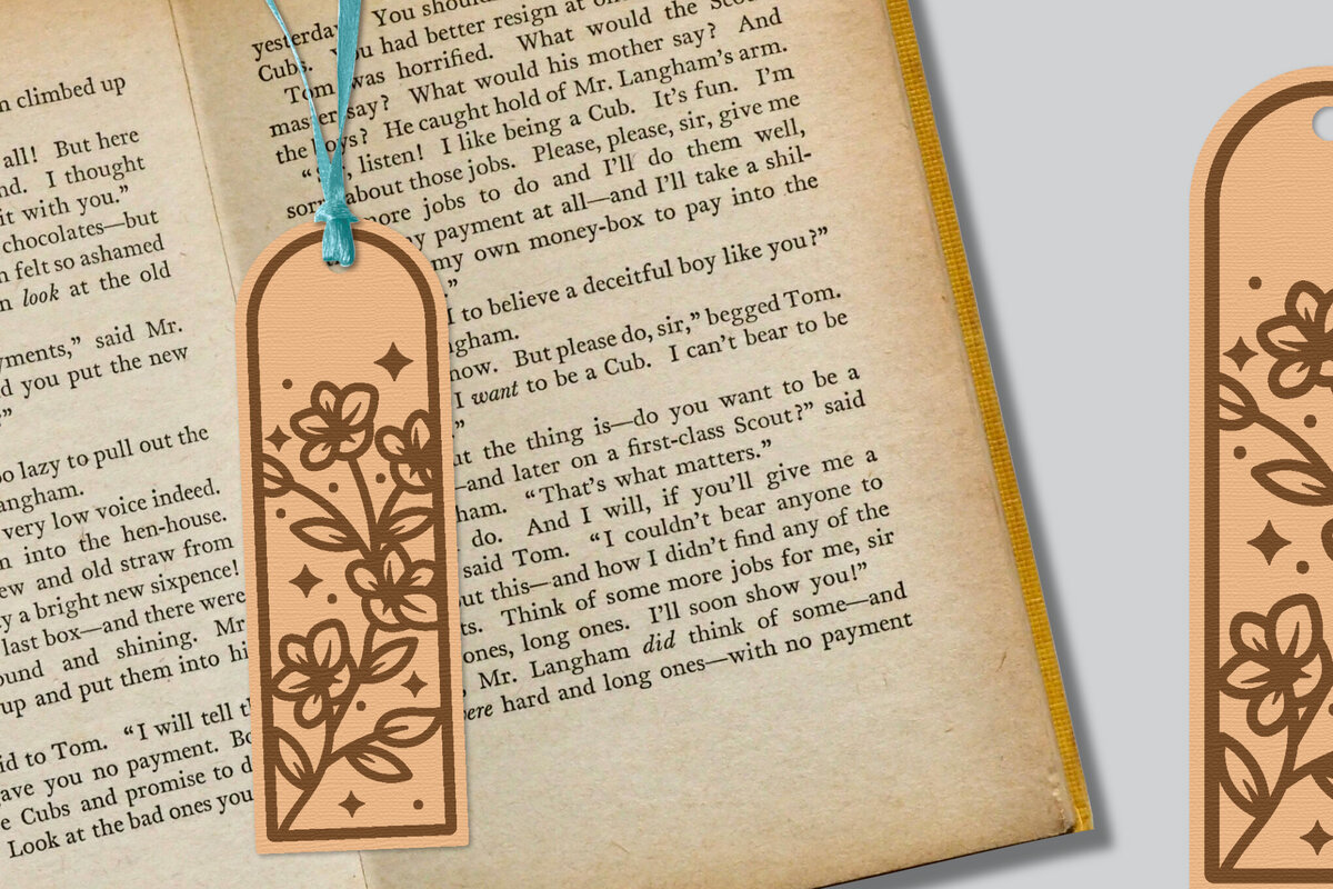 Intra απο ξύλο plywood 3mm-4mm πάχος - Λουλούδι σελιδοδείκτης Lasercut Δίασταση 5x20 cm INTRAFABR-121527925