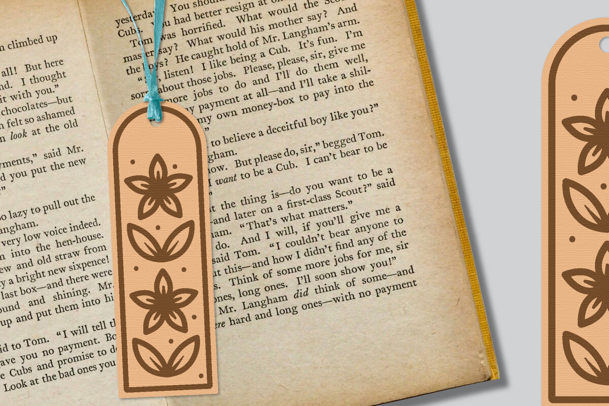 Intra απο ξύλο plywood 3mm-4mm πάχος - Λουλούδι σελιδοδείκτης Lasercut Δίασταση 5x20 cm INTRAFABR-121527933