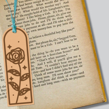 Intra απο ξύλο plywood 3mm-4mm πάχος - Πακέτο σελιδοδείκτη λουλουδιών κοπής με λέιζερ Δίασταση 30x20 cm INTRAFABR-121527947 - Image 5