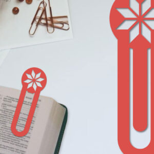 Intra απο ξύλο plywood 3mm-4mm πάχος - Λουλούδι σελιδοδείκτης Χαρτοκόψιμο με λέιζερ  Δίασταση 5x20 cm INTRAFABR-96517494