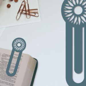 Intra απο ξύλο plywood 3mm-4mm πάχος - Λουλούδι σελιδοδείκτης Χαρτοκόψιμο με λέιζερ  Δίασταση 5x20 cm INTRAFABR-96517575