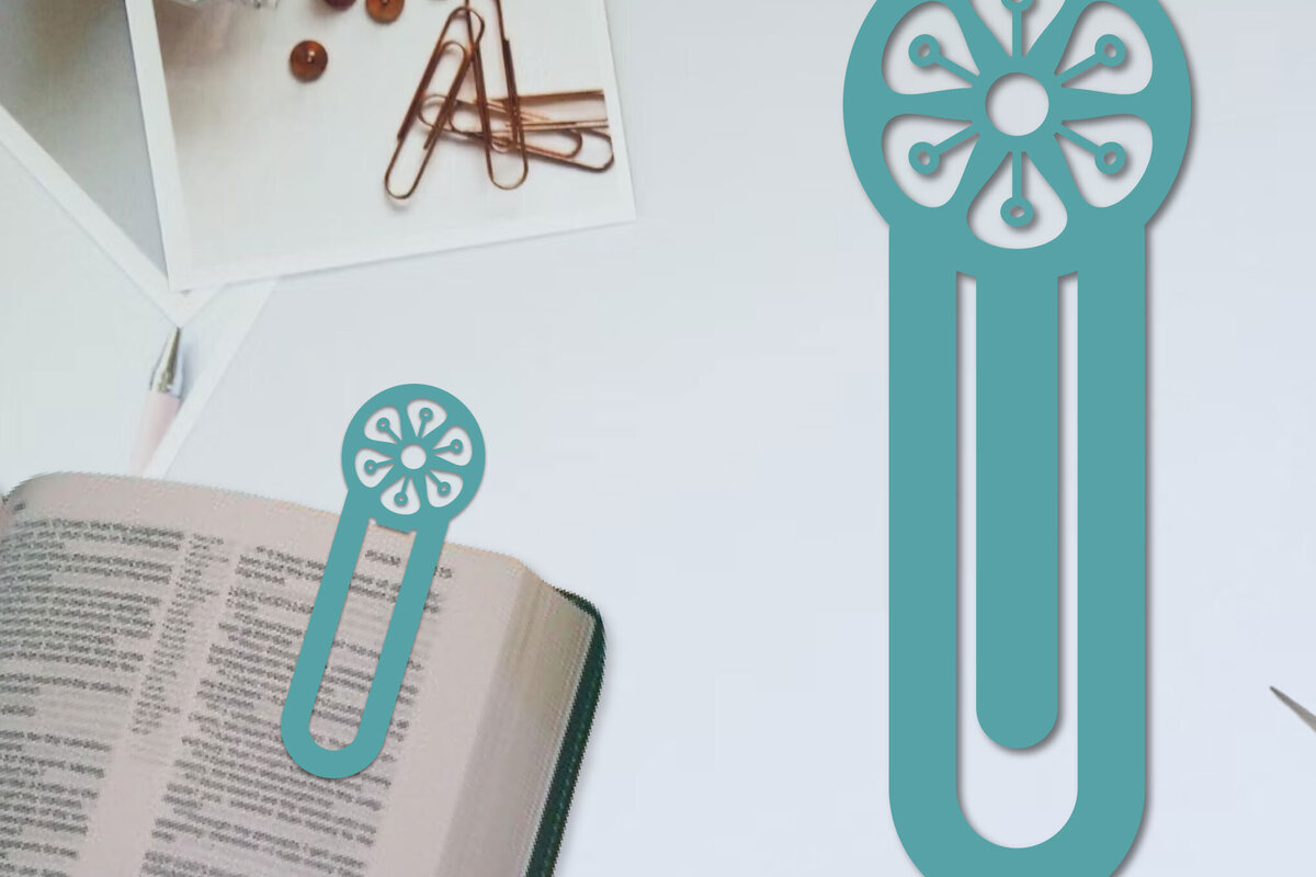 Intra απο ξύλο plywood 3mm-4mm πάχος - Λουλούδι σελιδοδείκτης Χαρτοκόψιμο με λέιζερ  Δίασταση 5x20 cm INTRAFABR-96517600