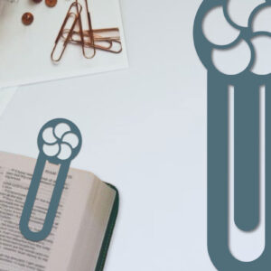 Intra απο ξύλο plywood 3mm-4mm πάχος - Λουλούδι σελιδοδείκτης Χαρτοκόψιμο με λέιζερ  Δίασταση 5x20 cm INTRAFABR-96517871