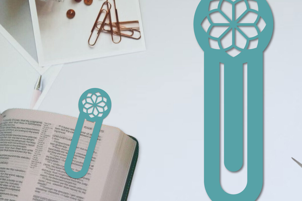 Intra απο ξύλο plywood 3mm-4mm πάχος - Λουλούδι σελιδοδείκτης Χαρτοκόψιμο με λέιζερ  Δίασταση 5x20 cm INTRAFABR-96517956