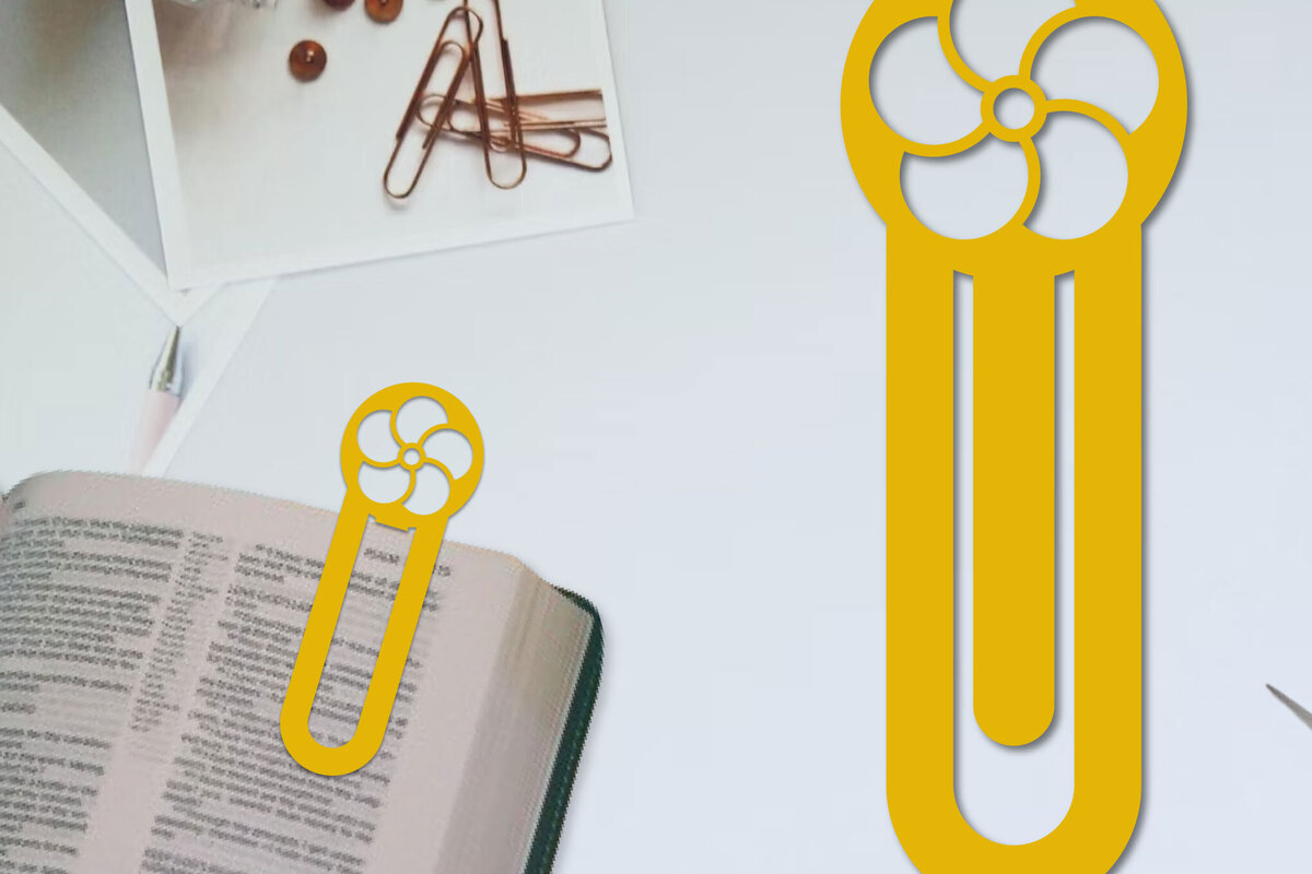 Intra απο ξύλο plywood 3mm-4mm πάχος - Λουλούδι σελιδοδείκτης Χαρτοκόψιμο με λέιζερ  Δίασταση 5x20 cm INTRAFABR-96517308