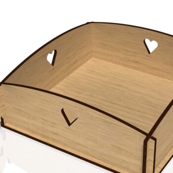 Intra απο ξύλο plywood 3mm-4mm πάχος - Flower Box, Butterfly Box, Laser Cut Δίασταση 15x15 cm INTRAFABR-41137657 - Image 3