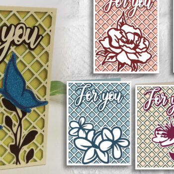 Intra απο ξύλο plywood 3mm-4mm πάχος - Κάρτες λουλουδιών Δίασταση 20x20 cm INTRAFABR-76985675 - Image 1