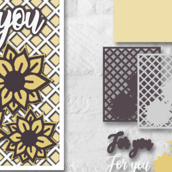 Intra απο ξύλο plywood 3mm-4mm πάχος - Κάρτες λουλουδιών Δίασταση 20x20 cm INTRAFABR-76985675 - Image 2