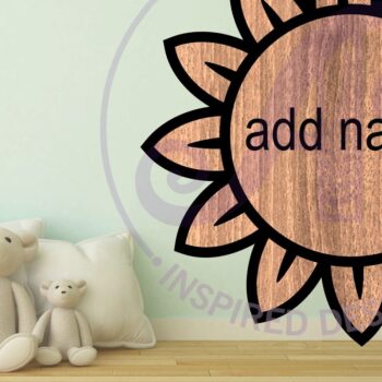 Intra απο ξύλο plywood 3mm-4mm πάχος - Σχέδιο λουλουδιών 1 Περίγραμμα Όνομα δύο επιπέδων Δίασταση 30x20 cm INTRAFABR-111508229 - Image 3