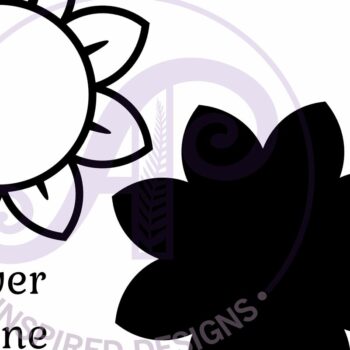 Intra απο ξύλο plywood 3mm-4mm πάχος - Flower Design 2 Outline Two Layer Name Δίασταση 30x20 cm INTRAFABR-111508169 - Image 4