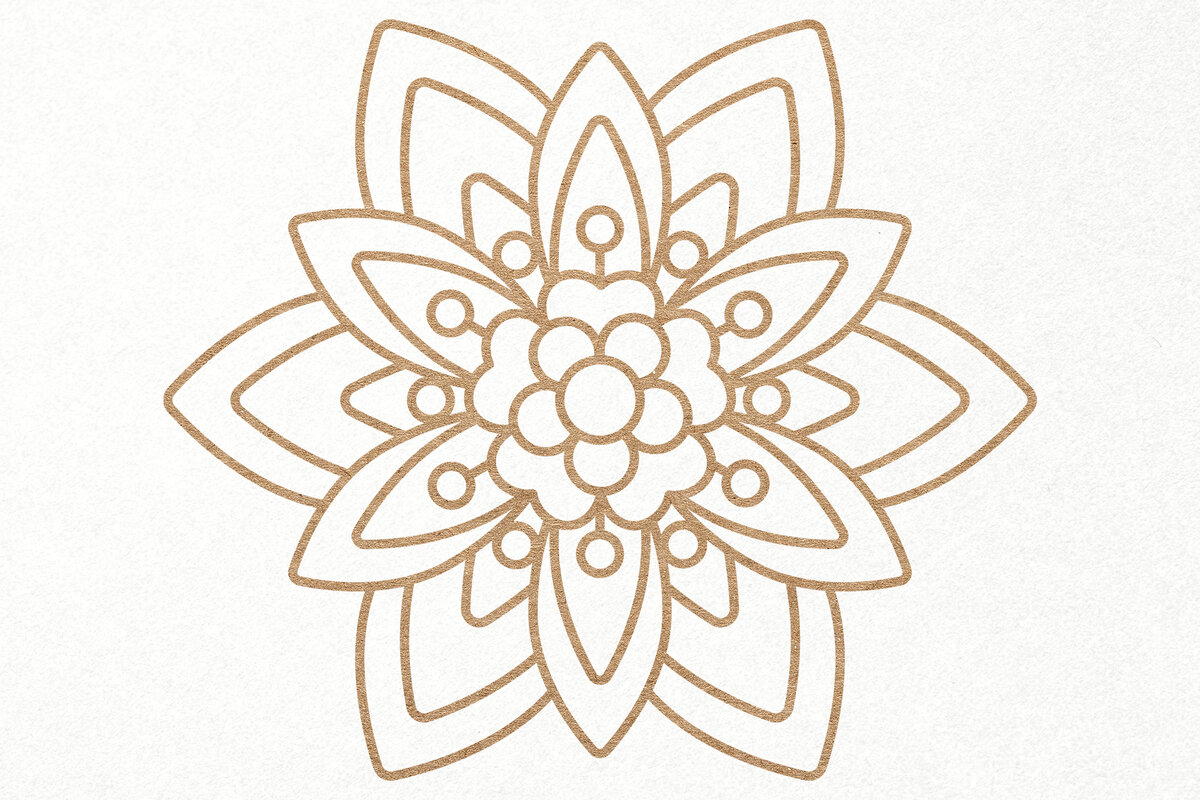 Intra απο ξύλο plywood 3mm-4mm πάχος - Σχέδιο λουλουδιών για  Δίασταση 30x20 cm INTRAFABR-14289610