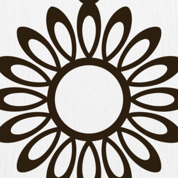 Intra απο ξύλο plywood 3mm-4mm πάχος - Σκουλαρίκια λουλουδιών Πακέτο  Cut Laser Δίασταση 3x3 cm INTRAFABR-122449028 - Image 3