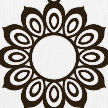 Intra απο ξύλο plywood 3mm-4mm πάχος - Σκουλαρίκια λουλουδιών Laser Cut Σχέδιο  11 Δίασταση 3x3 cm INTRAFABR-122817858 - Image 1