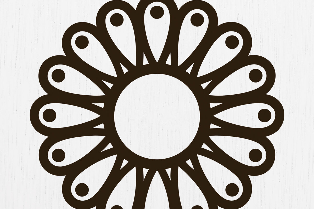 Intra απο ξύλο plywood 3mm-4mm πάχος - Σκουλαρίκια λουλουδιών Laser Cut Σχέδιο  14 Δίασταση 3x3 cm INTRAFABR-122818252