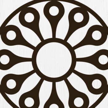 Intra απο ξύλο plywood 3mm-4mm πάχος - Σκουλαρίκια λουλουδιών Laser Cut Σχέδιο  15 Δίασταση 3x3 cm INTRAFABR-122818301 - Image 1