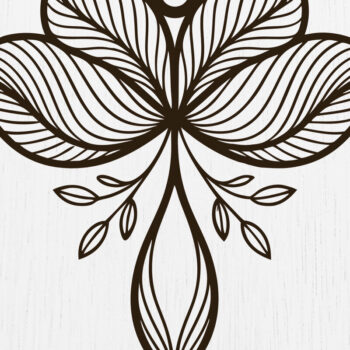 Intra απο ξύλο plywood 3mm-4mm πάχος - Σκουλαρίκια λουλουδιών Laser Cut Σχέδιο  20 Δίασταση 3x3 cm INTRAFABR-122876342 - Image 1