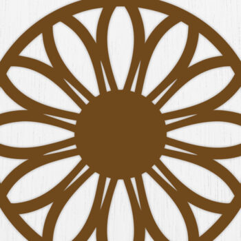 Intra απο ξύλο plywood 3mm-4mm πάχος - Σκουλαρίκια λουλουδιών Laser Cut Σχέδιο  3 Δίασταση 3x3 cm INTRAFABR-122530954 - Image 1