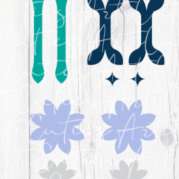 Intra απο ξύλο plywood 3mm-4mm πάχος - Πρότυπο σκουλαρίκια λουλουδιών Δίασταση 3x3 cm INTRAFABR-8049104 - Image 3