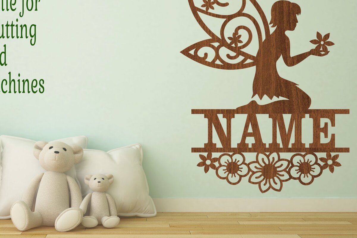 Intra απο ξύλο plywood 3mm-4mm πάχος -  κομμένου   Name Name Flower Fairy Δίασταση 30x20 cm INTRAFABR-70813587