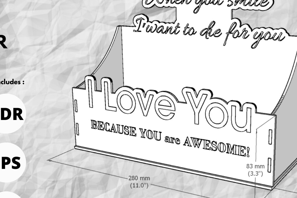 Intra απο ξύλο plywood 3mm-4mm πάχος - Κουτί δώρου λουλουδιών,  κοπής με λέιζερ  Δίασταση 20x20 cm INTRAFABR-79951205