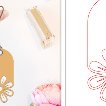 Intra απο ξύλο plywood 3mm-4mm πάχος - Ετικέτες δώρου λουλουδιών  | Ετικέτες  Δίασταση 30x20 cm INTRAFABR-103236449 - Image 1