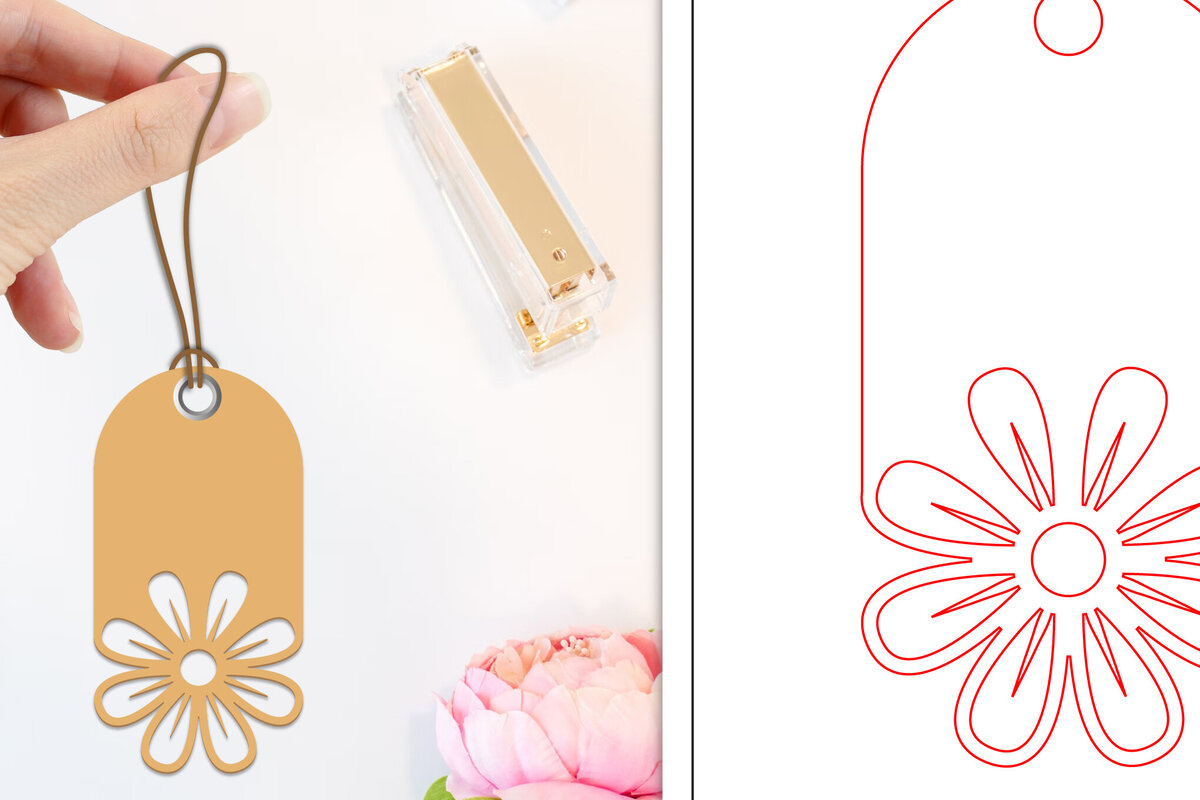 Intra απο ξύλο plywood 3mm-4mm πάχος - Ετικέτες δώρου λουλουδιών  | Ετικέτες  Δίασταση 30x20 cm INTRAFABR-103236449