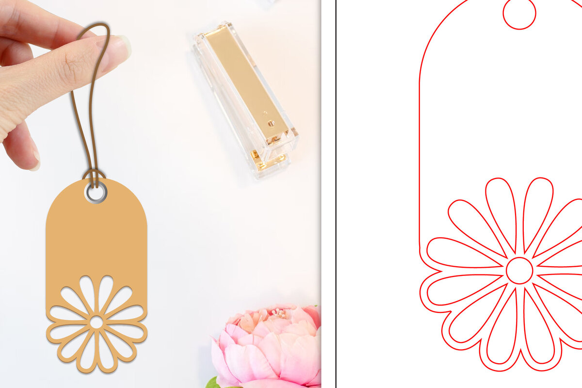 Intra απο ξύλο plywood 3mm-4mm πάχος - Ετικέτες δώρου λουλουδιών  | Ετικέτες  Δίασταση 30x20 cm INTRAFABR-103236570