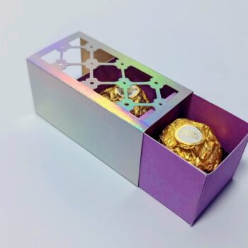 Intra απο ξύλο plywood 3mm-4mm πάχος - Σετ φάκελος δαντέλας λουλούδι και κουτί δώρου Δίασταση 4x4 cm INTRAFABR-90274320 - Image 2